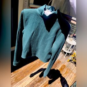 Aerie Cropped Mock Turtleneck